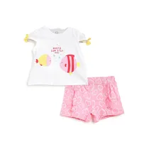 Chicco Fashion Set 2 PZ Camiseta c/ Pantalones Corto Tela s/C