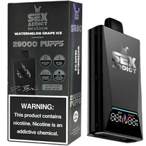 Vaper Descartável Sex Addict BY Dan Bilzerian S280 5% Nicotina 28000 Puffs - Watermelon Grape Ice