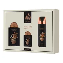 Kit Lattafa Pride Brioche Vanille Gift Set - 3 Em 1 - Eau de Parfum - Unissex - 100ML