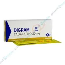 Siegfried Medicamentos Digram 36HS. Tadalafilo 20MG Plastico Azul  Siegfried M...