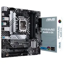 Placa Mãe Asus Prime B660M-A D4, 4XDDR4, 2XM.2 Nvme, 2XHDMI 2.1, 1XDISPLAYPORT 1.4, 2XUSB-A 3.2GEN2, 4XUSB-A 2.0, 1XRJ45 Gigabit 2.5, 1XAUDIO, M-ATX  Placa Mãe A...