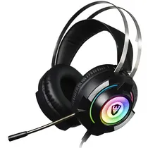 Headset Gaming Satellite King Fight GH-550 7.1 com USB para PC - Preto