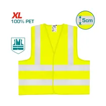 Chaleco Reflectivo Total TSP502 Tamaño XL Amarillo Fosforescente