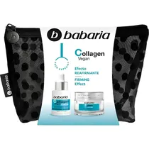 Conjunto de Cuidados Faciais Babaria Colágeno Reafirmante + Nécessaire - 3 Peças