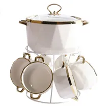 Jogo de Sopera de Porcelana 7PÇ.