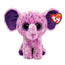 TY Peluches TY Beanie Boos Eva Elefante Púrpura Tela Poliester 3 Años + Multicolor
