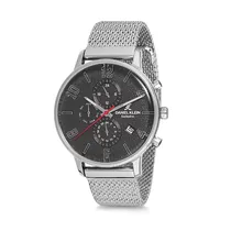 Relógio Analógico Masculino Daniel Klein Exclusive DK12165-5 - Prata e Preto