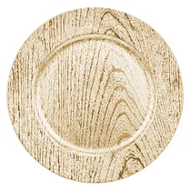 Sousplat Redondo de Lujo 33CM Trabajado En Alto Relieve Dora