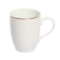 Taza Porcelana Linea Dorada