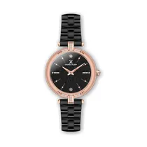 Reloj Analógico Femenino Daniel Klein Premium DK.1.12320-2 - Negro Y Oro Rosa