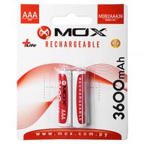 Pilha Recarregavel AAA Mox MOB2AAA36 3.600 Mah 1.2V - 2 Unidades