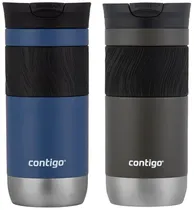 Kit Garrafa Térmica Contigo Byron Snapseal 473ML - Blue Corn/Sake