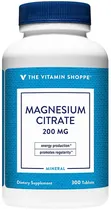 The Vitamin Shoppe Magnesium Citrate 200MG (300 Tabletas)