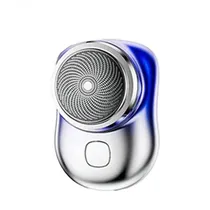 Mini Barbeador Shaver Luo LU-4637 Recarregável / 5V / 3W - Blue