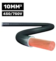 Cabo Flexsil 450/750V 1*10MM 100M Preto