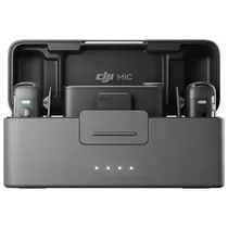 Microfone Dji Mic 2 Wireless / 2TX + 1RX / FCC / Lightning / USB-C - Preto