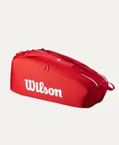 Raqueteira para Tenis Wilson Super Tour Red 6 Pack