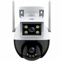 Câmera IP Satellite A-CAM008D 2 Câmeras Exterior Wifi - Branco/Preto