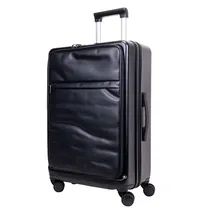 Mala Abs Amenews c/Couro Eco. 24" Preta