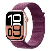 Apple Watch Series 10 MWWV3LW/A Caixa Aluminio 46MM Rose - Loop Esportiva Roxo s/L (Caixa Danificada)