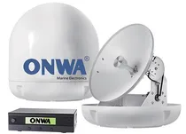 Antena de TV Maritima Motorizada Via Satélite 32CM Onwa STV Tvro M32
