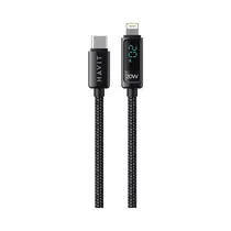 Cable Havit CB6246 USB-C A Lightning 1.2M Negro