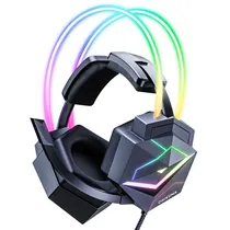 Fone de Ouvido Onikuma Gaming X20 7.1/Mic/RGB - Black
