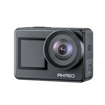 Camera de Video Akaso Brave 7 Camera de Acao Esportiva Prova Dagua IPX8 / 20MP / 4K Ultra HD / 2 Baterias / EIS2.0 / 2 Display - Preto