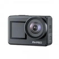 Camera de Video Akaso Brave 7 Camera de Ação Esportiva Prova Dágua IPX8 / 20MP / 4K Ultra HD / 2 Baterias / EIS2.0 / 2 Display - Preto