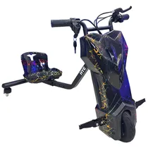 Triciclo Eletrico Hye TR02 / Bluetooth / Speaker / LED / 8.5" - Blue Red Lightning