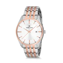Relógio Analógico Masculino Daniel Klein Premium DK12219-4 - Prata e Rosa Ouro