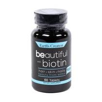 Biotin 10,000 MCG Earth's Creation 60 Tablets