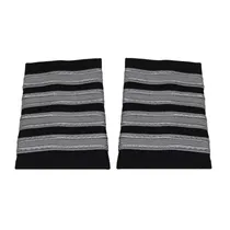 Pilot Uniform Epaulets/Paleteras 4-Bar Silver Nylon Black WAPX700-4SN