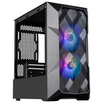 Gabinete Gamer Cooler Master Masterbox TD300 Mesh Mini Tower / 2 Cooler / RGB - Preto (TD300-KGNN-S00)