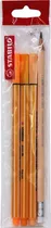 Kit Stabilo Point 88 + Lápis Bordo - 4 Unidades