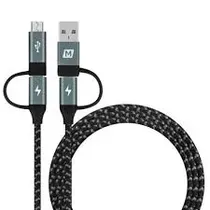 Momax DC12D Cable Tipo-A/C Micro 1.2M