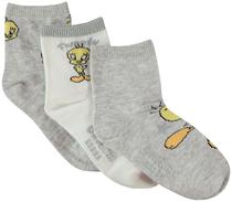 Meias Infantil Orchestra AFIOI3-GRC Tweety Looney Tunes Feminina (3 Pares)