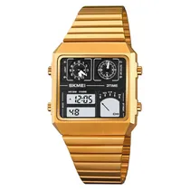 Relògio Masculino Digital Skmei 2198 GD Gold
