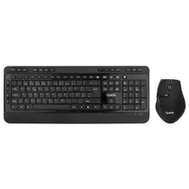 Kit Teclado + Mouse Sem Fio Quanta QTKTM1600 / Portugues - Preto