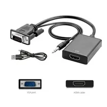 Cabo Adap. VGA A HDMI c/Audio
