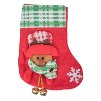 Meia de Natal com Rena Vermelho