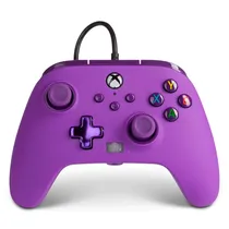 Controle Powera para Xbox One Enhanced Wired Royal Purple - PWA-A-02691