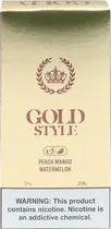 Vape Descartável Gold Style Peach Mango Watermelon - 20000 Puffs