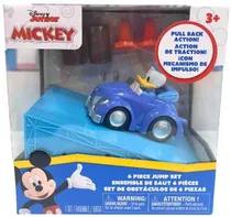 Carrinho Disney Junior Conjunto de Pista de Obstáculos - Donald Duck (6 Pieças)