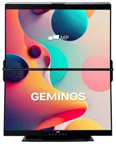 Monitor Mobile Pixels Geminos de 24" Dual-Stacked Preto (116-1001P01)