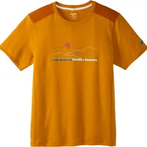 Camiseta Brooks Masculino Distance Short Sleeve 2.0 XL Ochre – 211453496