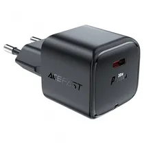 Carregador Acefast A77 Mini 30W USB-C + USB-C BLK  Carregador ...