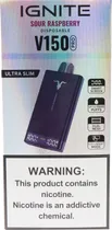 Vape Descartável Ignite V150 Pro Sour Raspberry 15000 Puffs