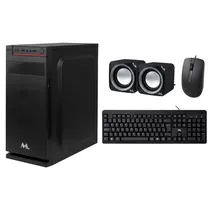 Gabinete Mtek DK03 - 41 X 17 X 37 CM - com Teclado - Mouse - Speaker - Fonte 500W - Preto