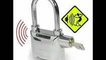 Cadeado com Alarme Sonoro 110DB Anti-Furto Trava Portão Moto